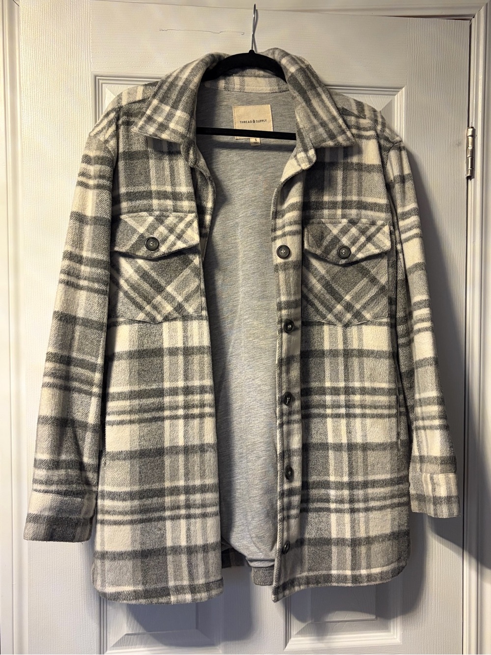 Thread & Supply Grey & Cream Plaid